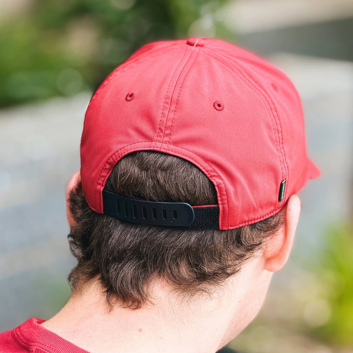 Legacy Patriotic Cyclones Script Cardinal Adjustable Hat back